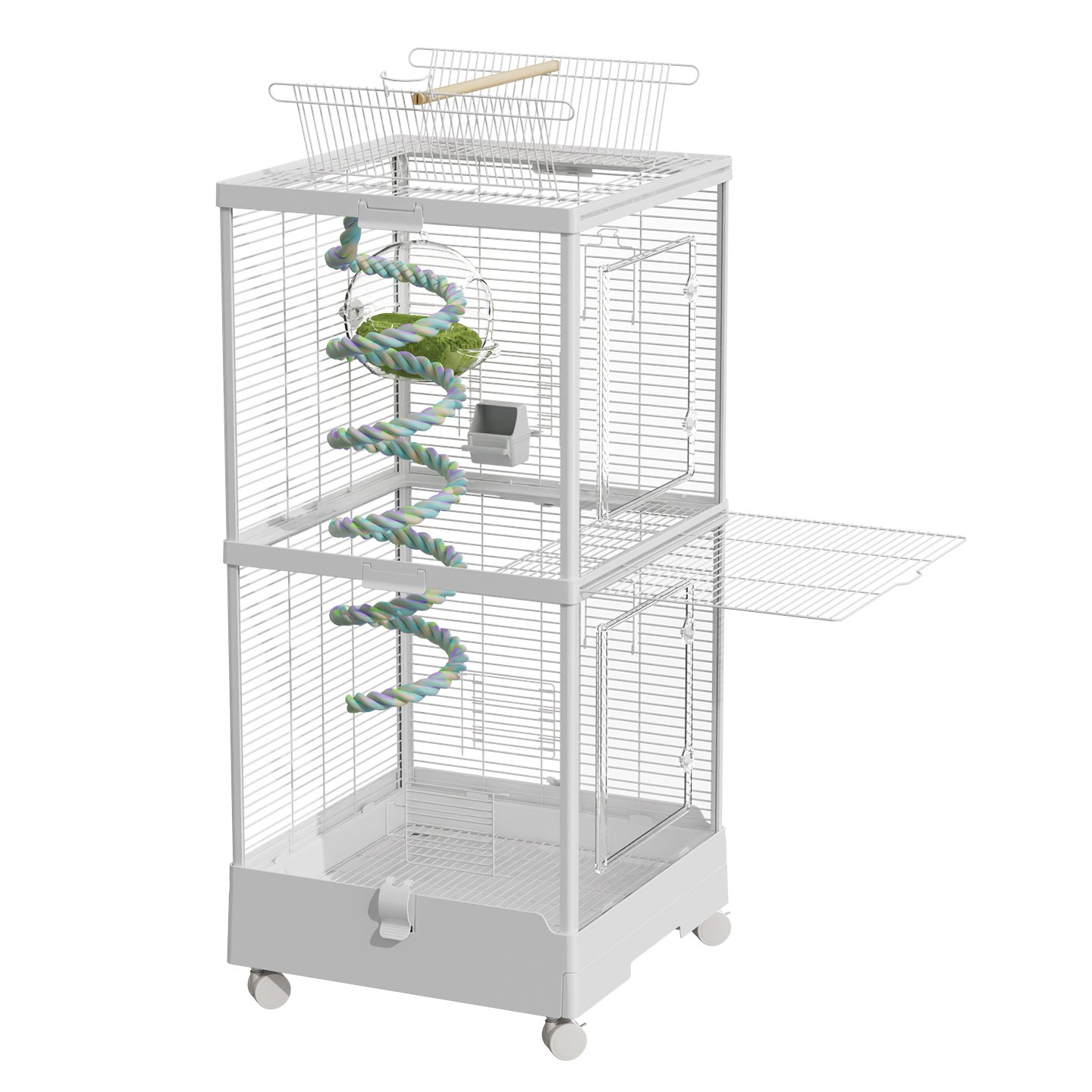 490 Transparent Door Double Layer Bird Cage view 5