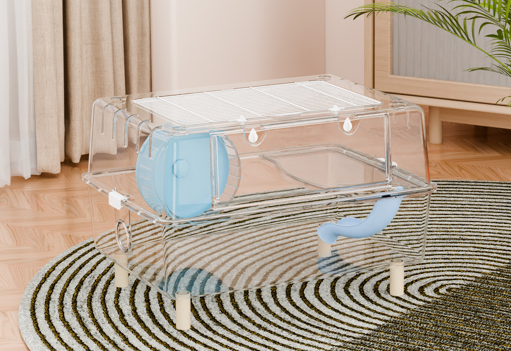 62 Hamster Transparent Cage view 3