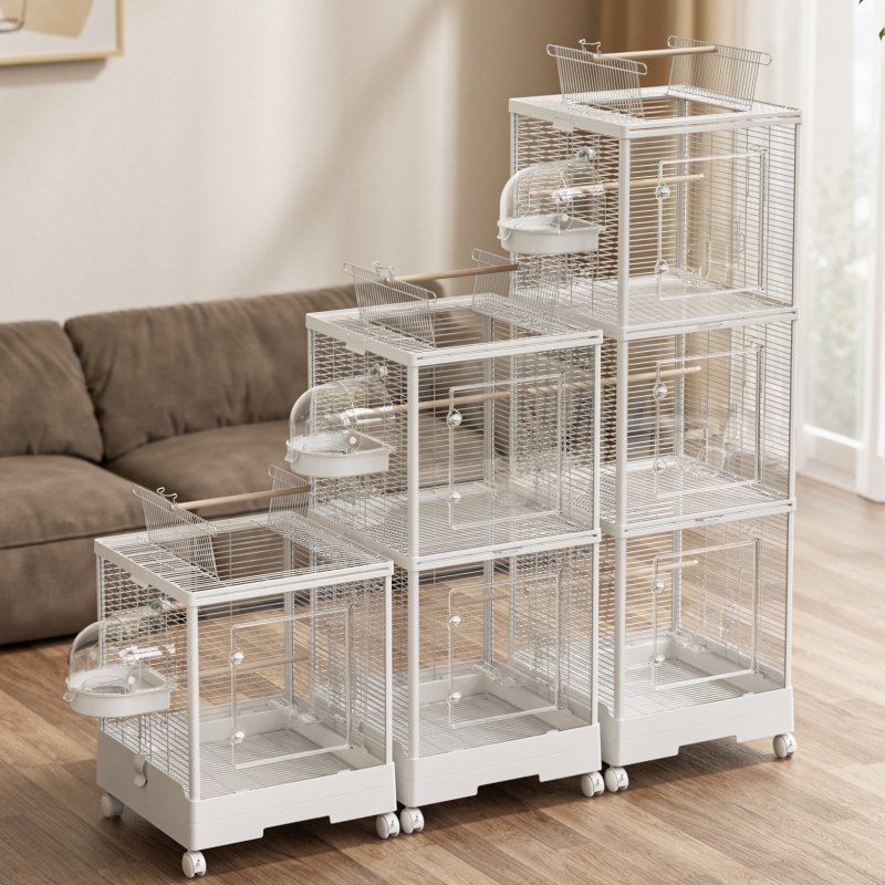 490 Bird Cage with transparent front door（Three layered）